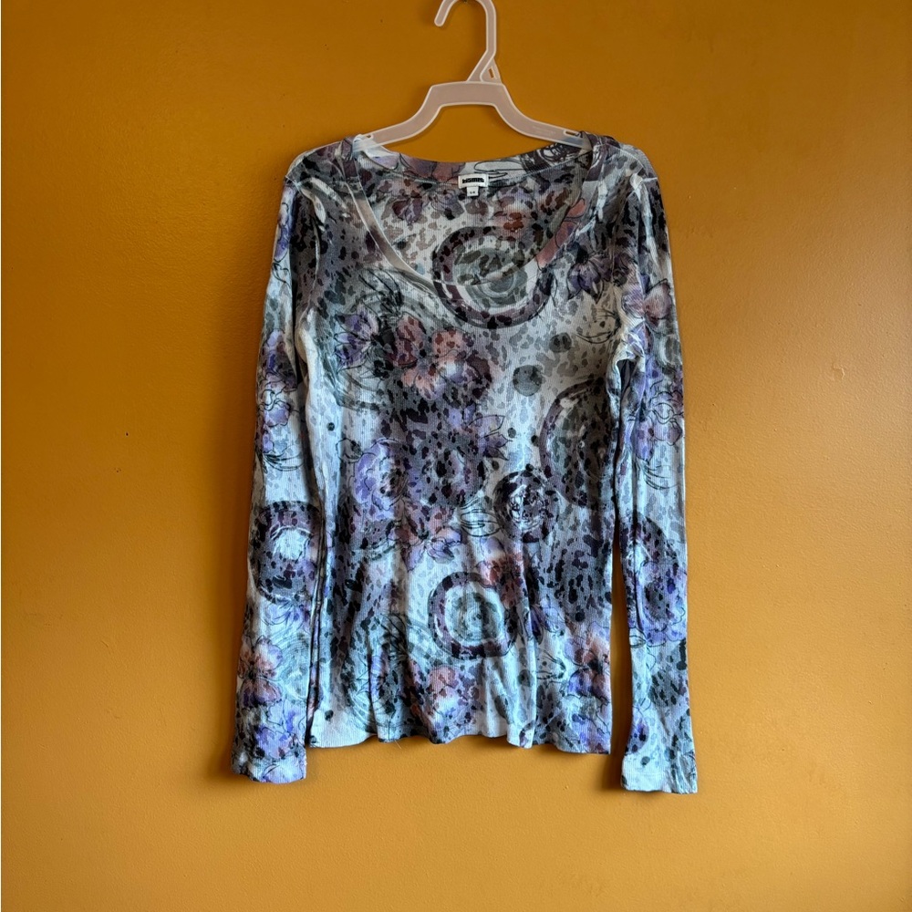 Women's Multicolor Long Sleeve Top